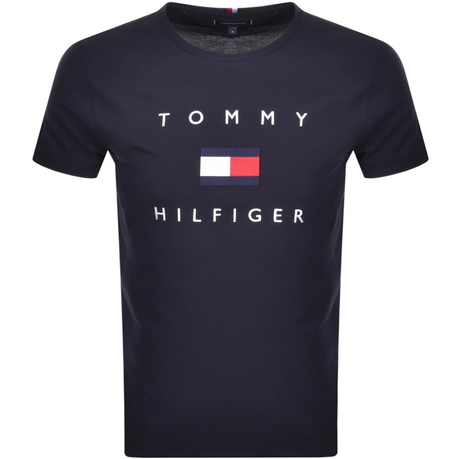 Alternative Image for ProductTommy Hilfiger Flag T Shirt Navy1